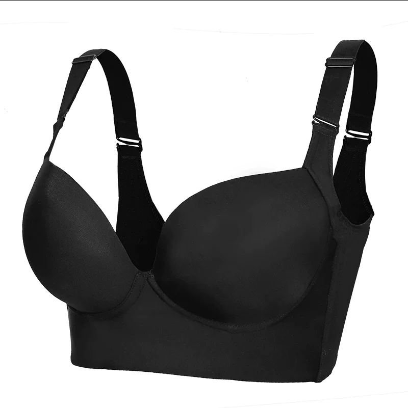 Ordinarye-R Back Smoothing Bra,Hide Back Fat Deep Cup Bra,Full-Coverage  Underwire Bra,Women's Sculpting Uplift Bra. (US, Cup Band, B, 34, Standard,  Black) at  Women's Clothing store