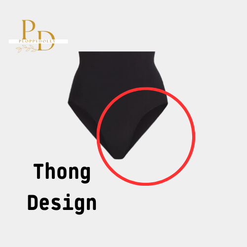 Ploppydolly Shapewear Low Back Thong for Women